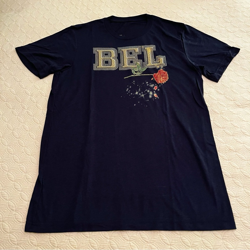 NEW Raw Threads Beauty and the Beast Sorority Letters Unisex Shirt (size Medium)